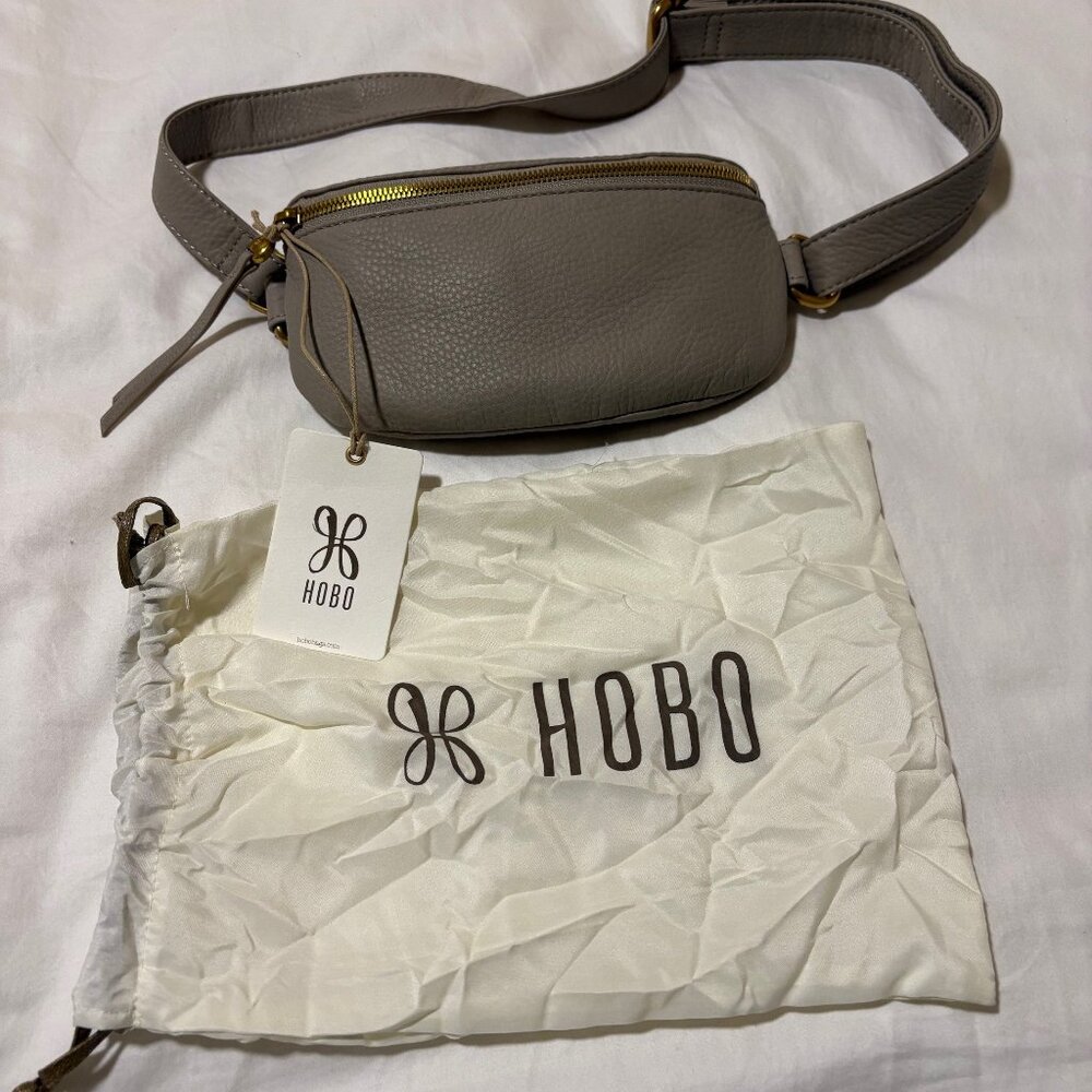 HOBO Fern Belt Bag Taupe Genuine Leather NWT Dust Bag - Picture 5 of 7
